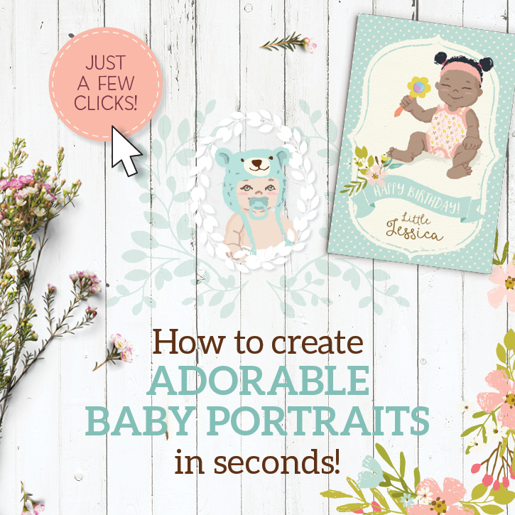 How to create your own baby portraits in seconds!