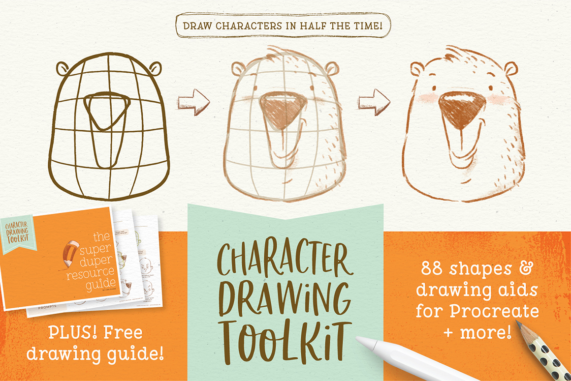 Character Drawing Toolkit – drawing aids for Procreate!