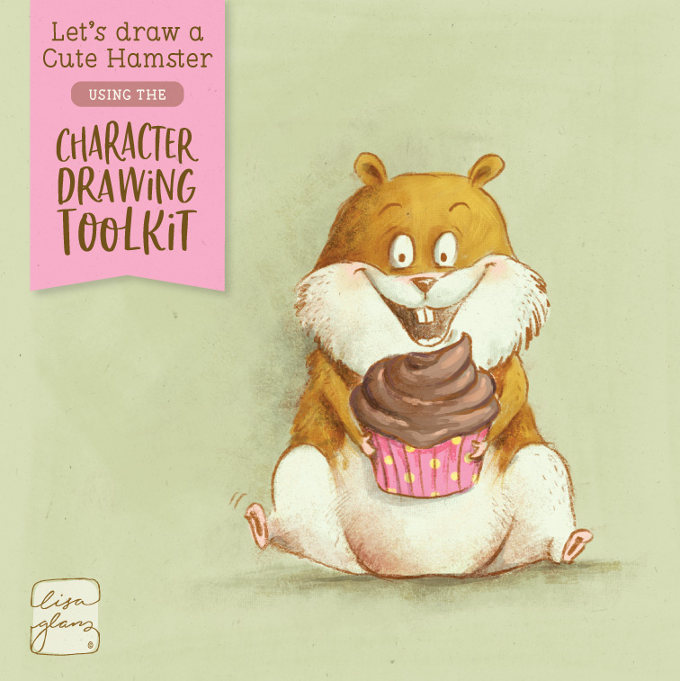Let’s draw a cute hamster character!
