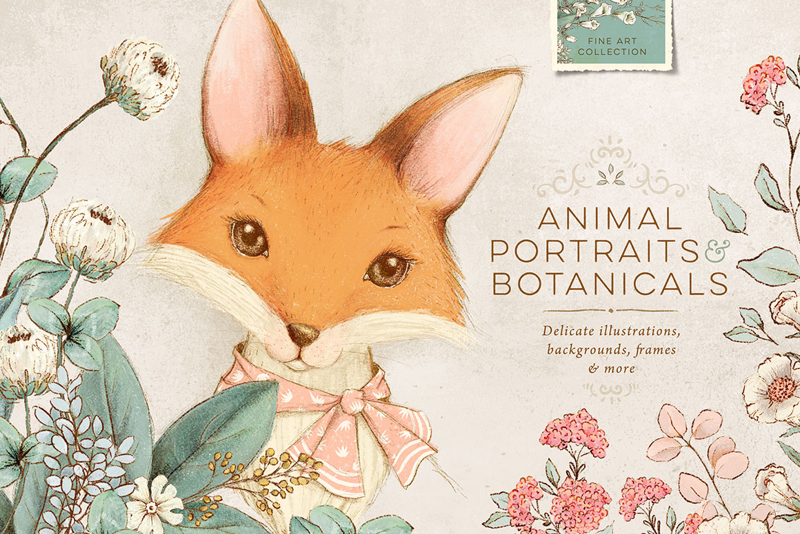 Animal Portraits & Botanicals