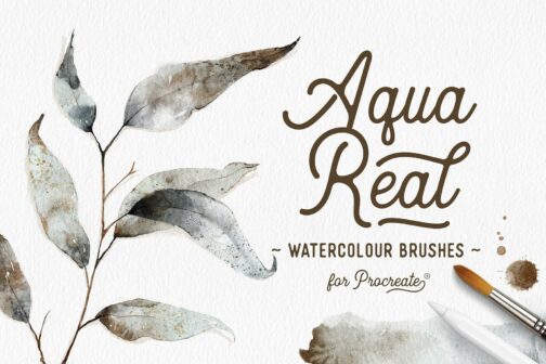 Realistic digital watercolor brushes for Procreate®