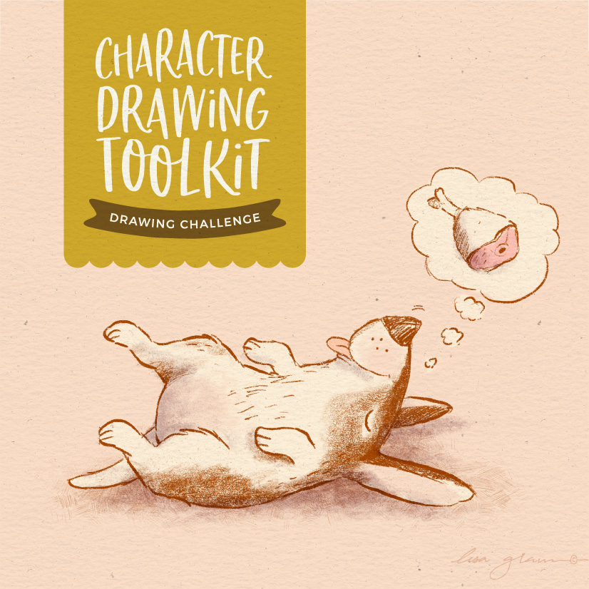 Character Drawing Challenge #1: Doggie dreams
