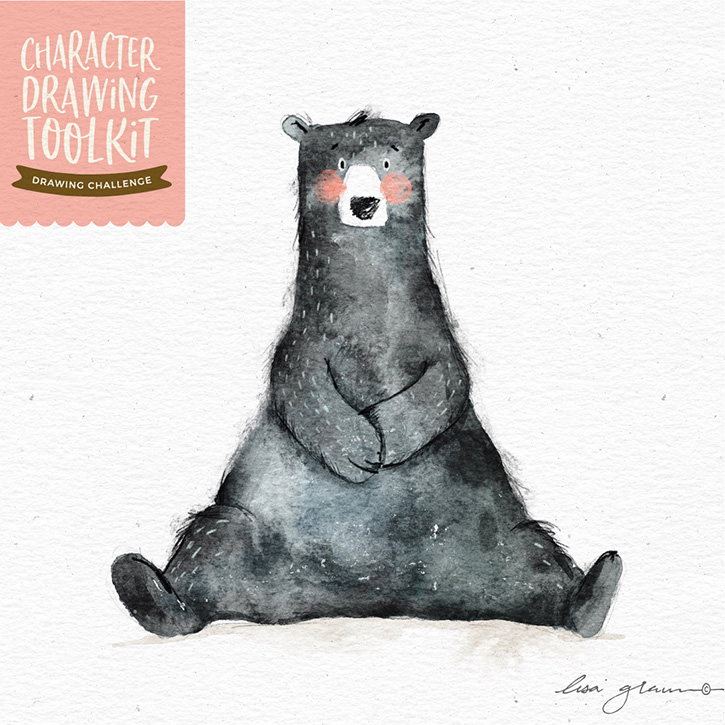 Character Drawing Challenge #9: Black bear