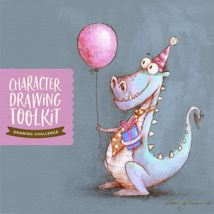 Character Drawing Challenge #4: Dragon birthday