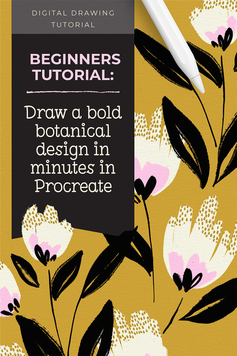 Procreate for beginners: how to draw a bold botanical bouquet