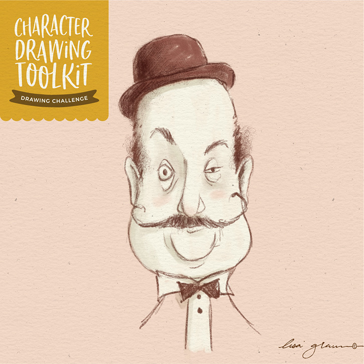 Character Drawing Challenge #29: Man with bowler hat