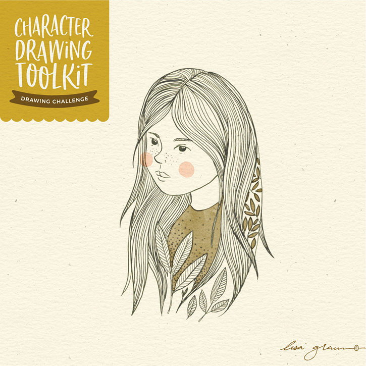 Character Drawing Challenge #47: Botanical girl