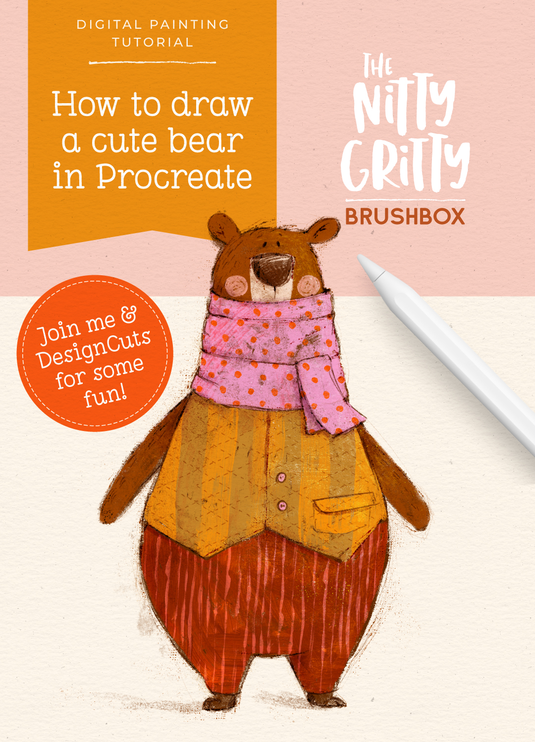 How to draw a cute bear in Procreate