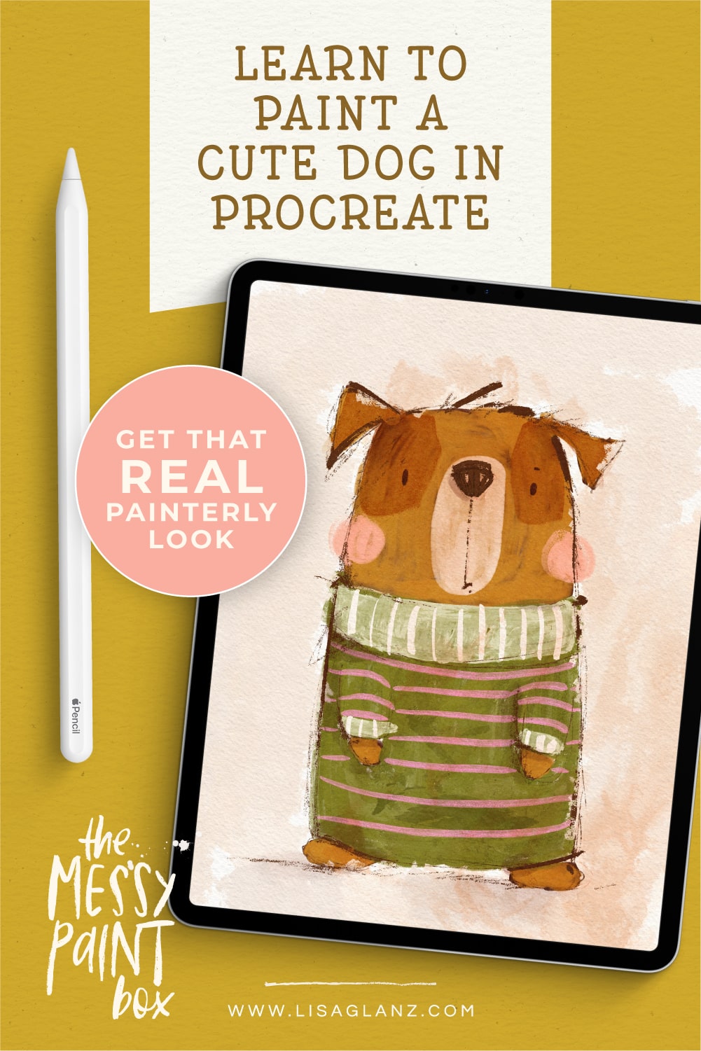 How to paint a cute dog in Procreate – digital painting tutorial