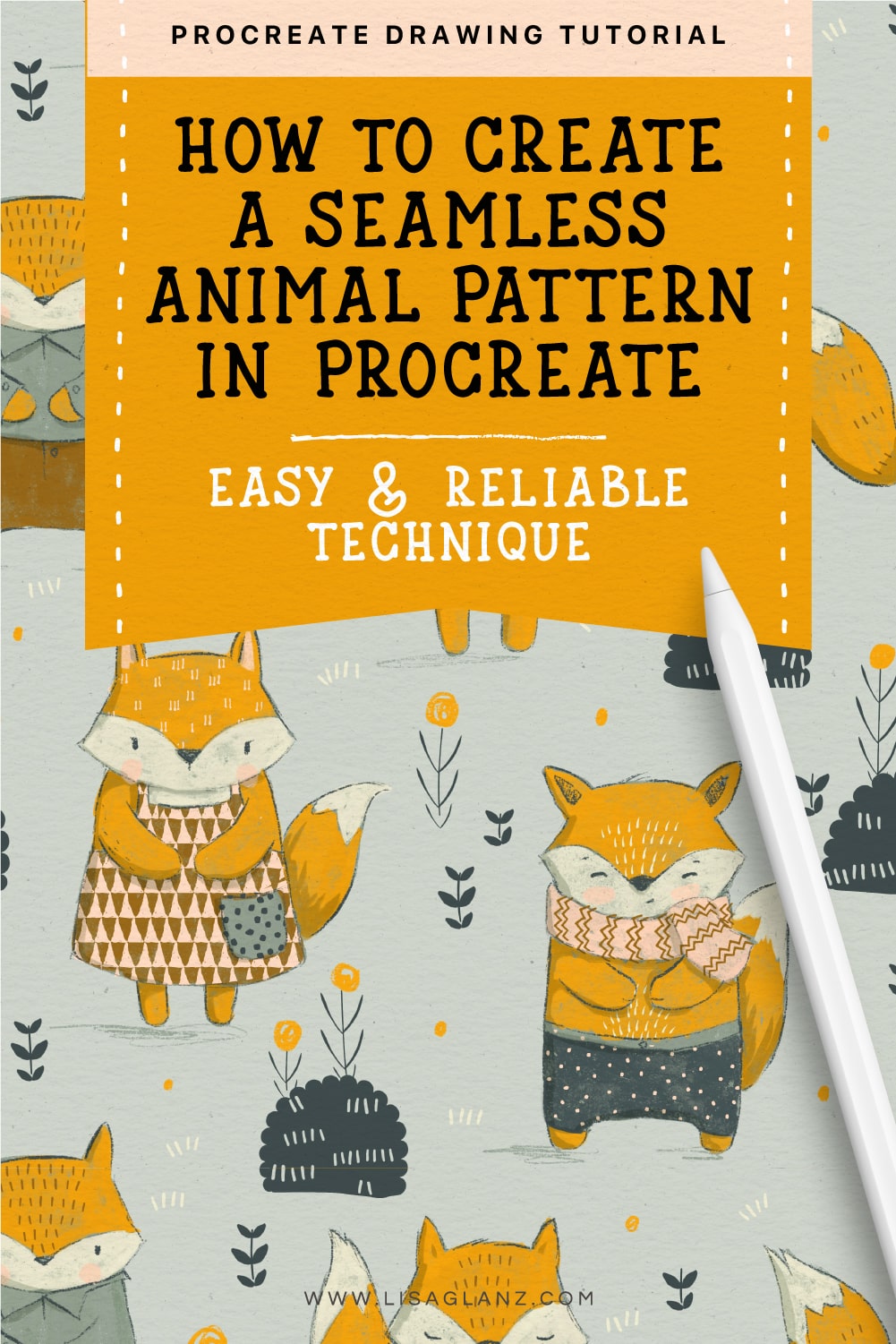 How to create a seamless animal pattern in Procreate