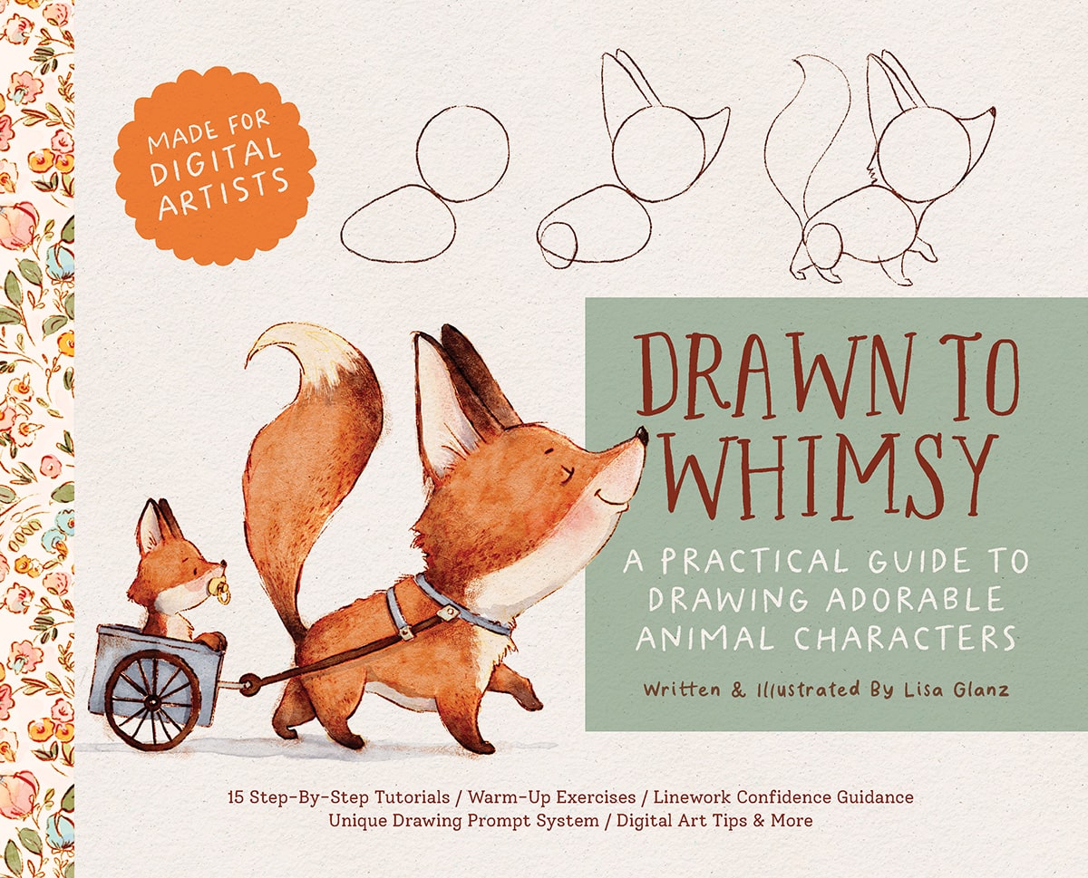 Learn to draw animal characters book cover